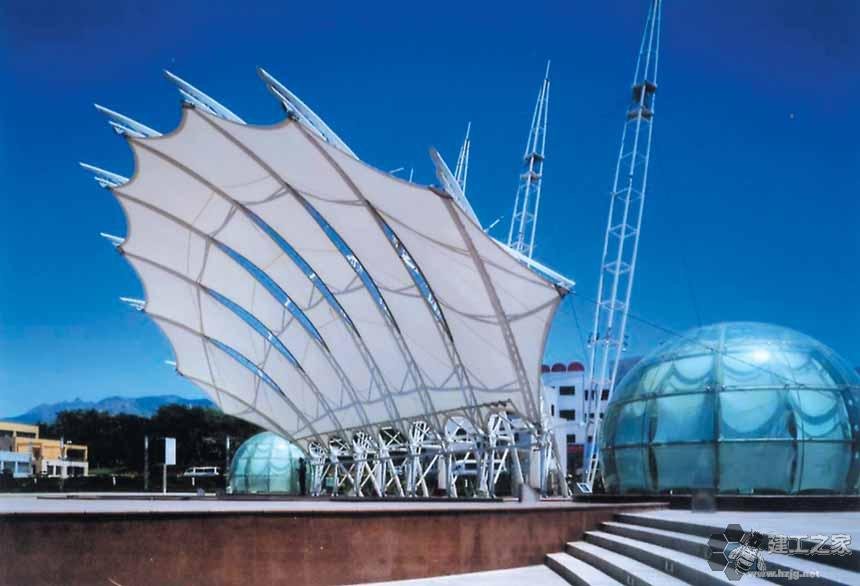 黄浦车棚膜结构网架